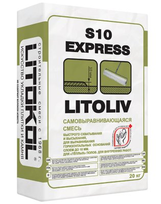 Самовыравнивающаяся смесь для пола LITOLIV S10 EXPRESS подробно