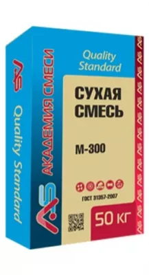 Сухая смесь AS «Quality Standard» М-300 пескобетон ЗИМА подробно