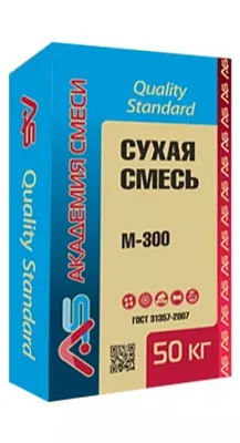 подробно Сухая смесь AS «Quality Standard» М-300 пескобетон ЗИМА