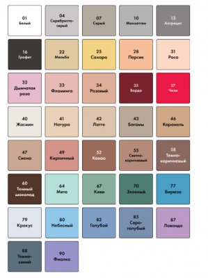 Затирка для плитки СЕ 40 Aquastatic (35 цветов) подробно