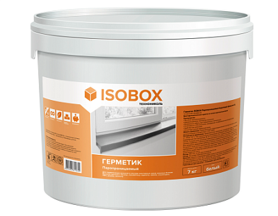 картинка Герметик ISOBOX паропроницаемый акриловый (наружный А), 7 кг
