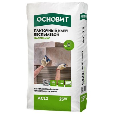 МАСТПЛИКС AC 12 Клей для керамической плитки и керамогранита подробно
