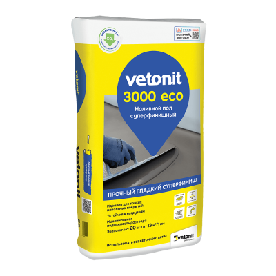 Суперфинишный наливной пол Vetonit 3000 Eco подробно