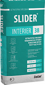 подробно SLIDER® INTERIER 38 Штукатурка гипсовая машинного и ручного нанесения легкая 90/2,0, ГОСТ Р 58279