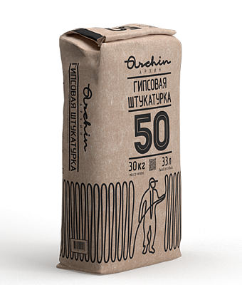 подробно Штукатурка гипсовая ARCHIN №50 (серая), 30 кг