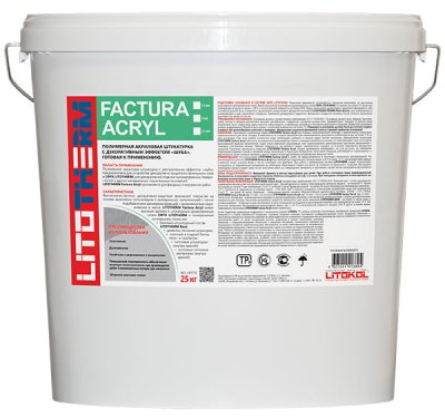 Фасадная штукатурка «ШУБА» LITOTHERM Factura Acryl подробно
