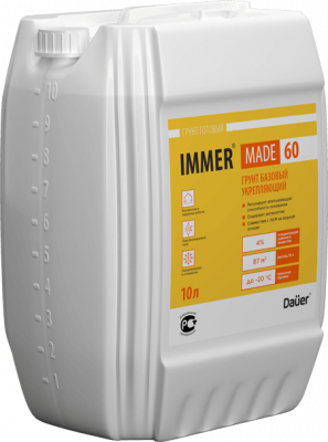 картинка IMMER® MADE 60 Грунт базовый укрепляющий на акриловой основе 10 л