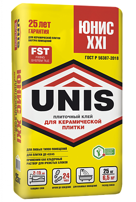 подробно XXI клей плиточный 25 кг
