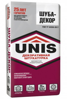ШУБА-ДЕКОР декоративная штукатурка 25 кг подробно
