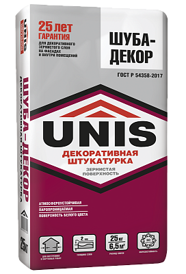 подробно ШУБА-ДЕКОР декоративная штукатурка 25 кг