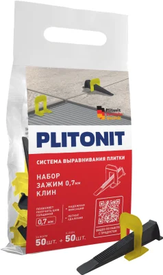 PLITONIT зажим SVP-PROFI, 1,4 мм., 500 шт в пакете, 6 пакетов в коробке подробно