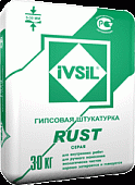 подробно Гипсовая штукатурка IVSIL RUST / ИВСИЛ РУСТ