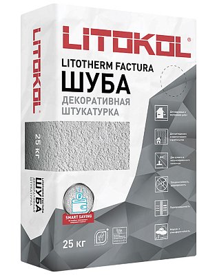 подробно Фасадная штукатурка "Шуба" LITOTHERM FACTURA