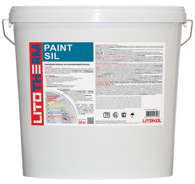 картинка Фасадная силиконовая краска LITOTHERM Paint Sil