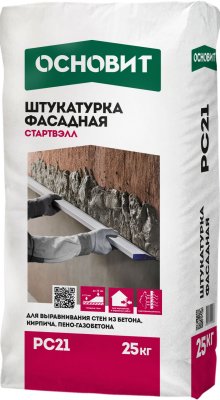 Фасадная штукатурка Основит Стартвэлл PC 21 подробно