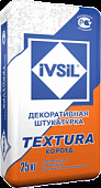 подробно Декоративная фасадная штукатурка короед серии IVSIL TEXTURA / ИВСИЛ ТЕКСТУРА