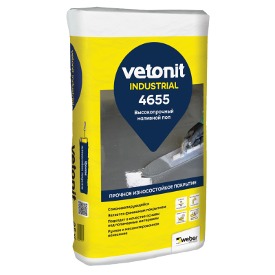 Высокопрочный промышленный пол Vetonit Industrial 4655 подробно
