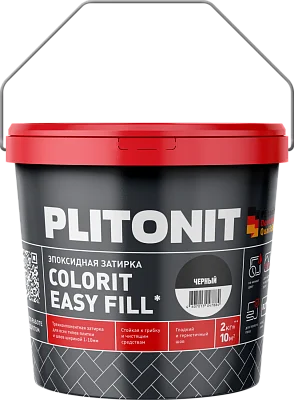 подробно PLITONIT Colorit EasyFill серый - 2 эпоксидная затирка для межплиточных швов и реактивный клей для плитки