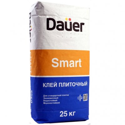 Клей для плитки и укладки керамогранита на пол Daüer «SMART / СМАРТ» подробно