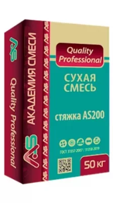 Сухая смесь AS «Quality Professional» Стяжка 200 ЗИМА подробно