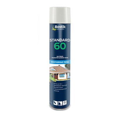 картинка Однокомпонентная бытовая полиуретановая пена Bostik Standard 60