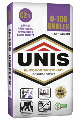 UNIFLEX U-100 клей эластичный 25 кг подробно