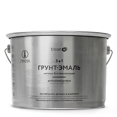 картинка Грунт-эмаль по ржавчине Elcon 3 в 1