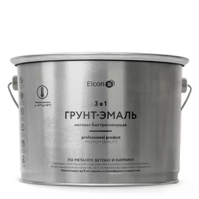 картинка Грунт-эмаль по ржавчине Elcon 3 в 1