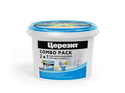 картинка ЦЕРЕЗИТ КОМБО НАБОР CL 51/7,5кг + СL 152/8м Набор для гидроизоляции Гидроизоляция + Лента