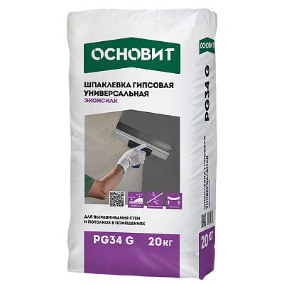 подробно Шпаклёвка гипсовая универсальная Основит Эконсилк PG 34 G
