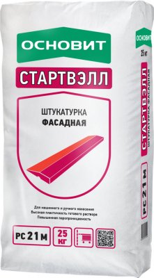 Фасадная штукатурка Основит Стартвэлл PC 21 M подробно