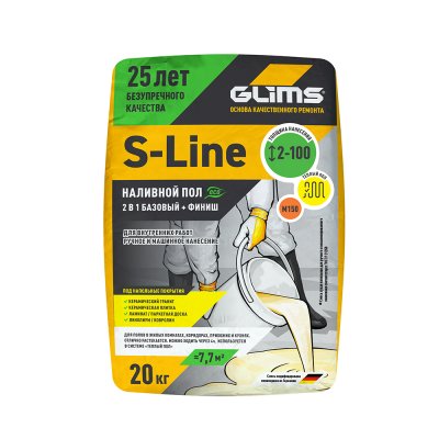 Наливной пол GLIMS®S-Line универсальный подробно