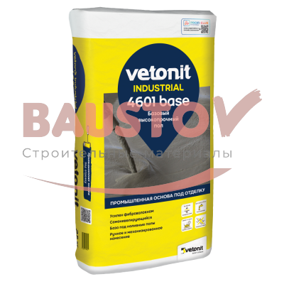 Базовый высокопрочный пол Vetonit industrial 4601 base подробно
