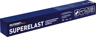 картинка PLITONIT Гидроизоляционно-разделительная мембрана SuperElast - 10