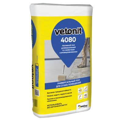 Универсальный наливной пол Vetonit 4080 подробно