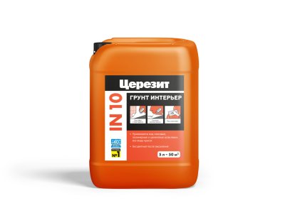 картинка IN 10 ГРУНТ ИНТЕРЬЕР 5л Церезит