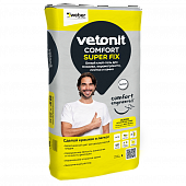 подробно Белый клей-гель для мозаики, керамогранита, плитки и камня Vetonit Comfort Super Fix