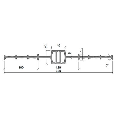 картинка Гидрошпонка Аквастоп ДВ-320/40 ПВХ