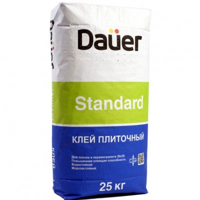 Клей для плитки и керамогранита Daüer «STANDARD / СТАНДАРТ» подробно