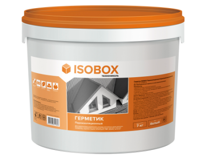картинка Герметик ISOBOX пароизоляционный акриловый (внутренний Б), 7 кг