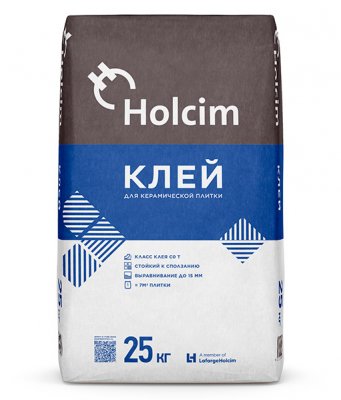 Клей для керамической плитки Holcim С0Т подробно